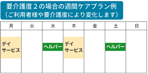 ケアプラン例